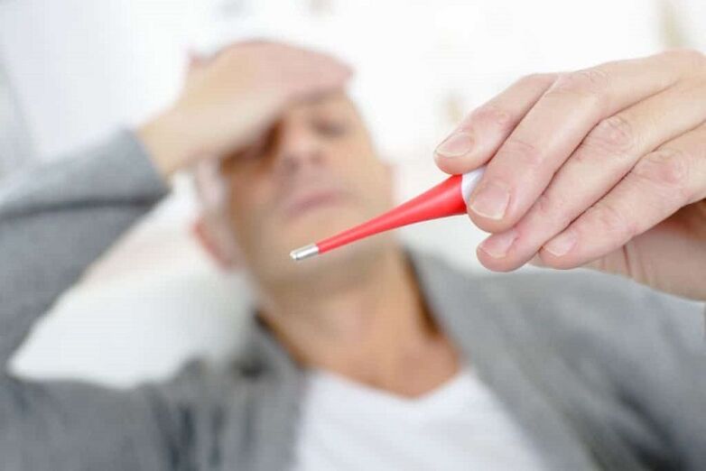 La temperatura con prostatite