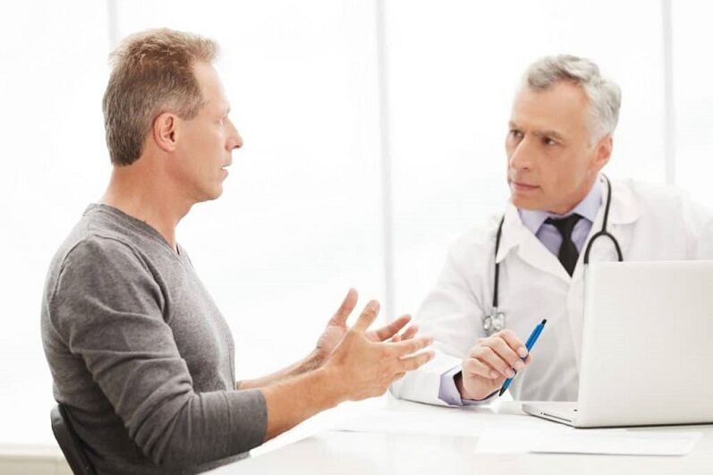 Ricevimento di uno specialista per la prostatite