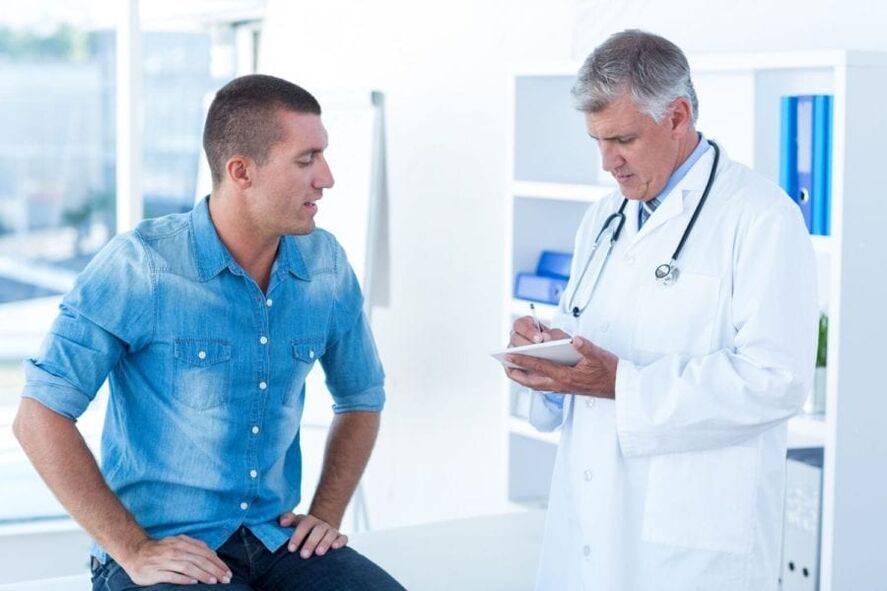 Appeal a uno specialista con sintomi di prostatite